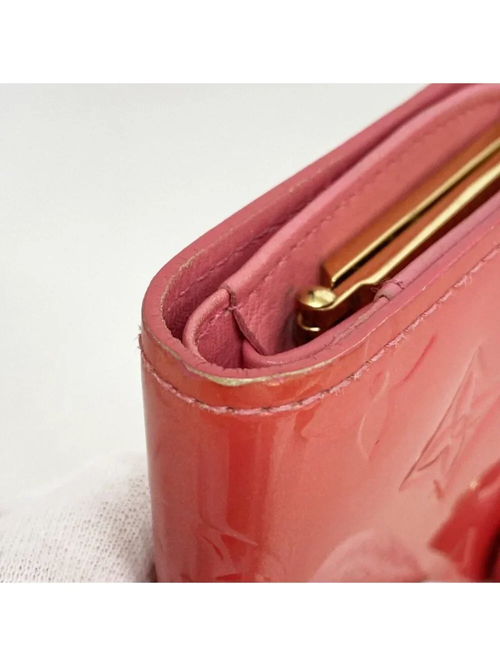 Louis Vuitton Wallet Vernis Porte-Monnaie Viennois Fran Fleece